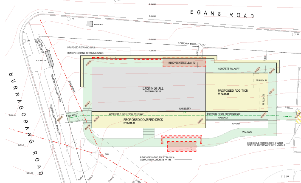Oakdale Hall drawing