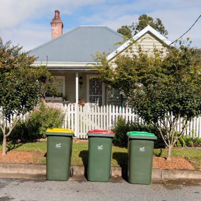 Gallery on Red, Yellow & Green Bins image 1
